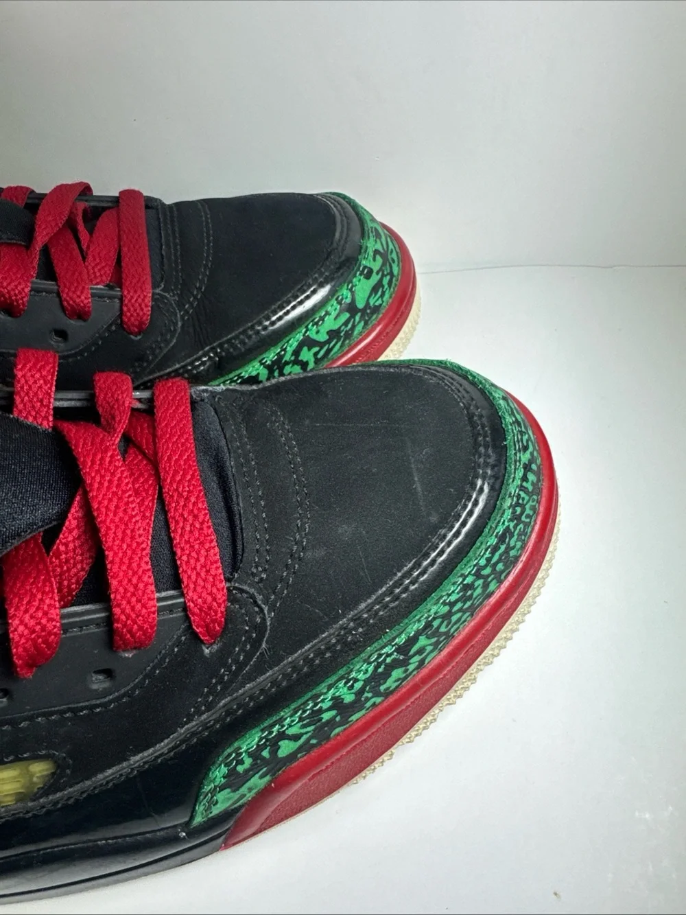 Air Jordan Spizike OG Men’s Size 11 Black Red Green High Top Athletic Sneakers